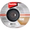 Makita INOX Grinding Wheel, 36 Grit, Type 27, 5in Dia x 1/4inT x 7/8in Cntr Hole Dia, 25/Pk A-95962-25 - alternate 1